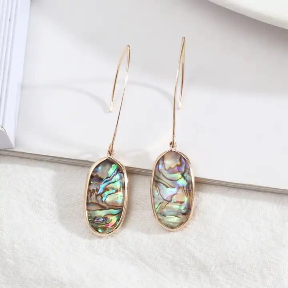 🔥Brand New Genuine Abalone Earrings - Picture 3 of 7